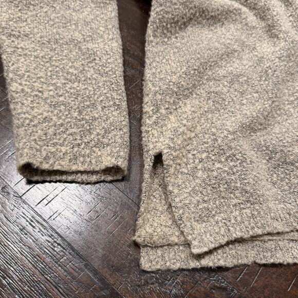 Vintage Jenny Boucle Sweater M Sage Gray Floral Embroidered Bead Cottagecore 90s - Picture 9 of 12